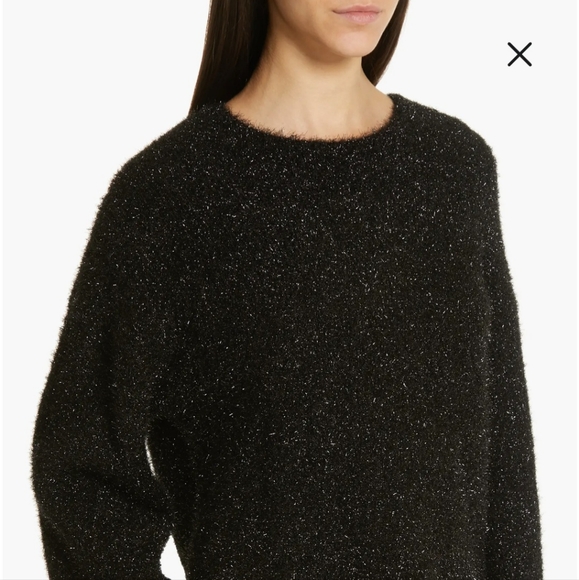 S Vince Boxy Metallic Knit Pullover - Picture 3 of 9